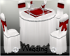 Wedding Table Red White