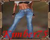 High waist button jeans
