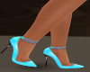 CF Blue Spike Heels