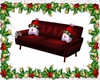 Christmas Sofa Red