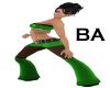 [BA] Chained Green Pants