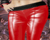 leather trousers red/blk