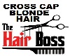 CROSS CAP & BLONDE HAIR