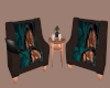 Copper & Teal Cpl Chairs