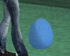 (W) Easter egg, med, blu