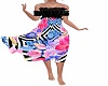 patterned windy dress