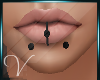Black Lip Piercings