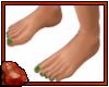 *C Bare Feet Nails Green