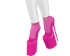 L. Pink lingerie heels