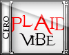 C |  PlaidVibe Red-Bund