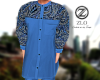 >ZL0< Azure Kurta Top