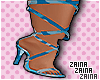 Blue Camo Melani Heels