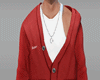 Red Cardigan Vest