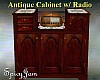Antique Cabinet w/Radio1