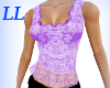 LL: Purple Lace Long Top