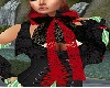 black and red jabot