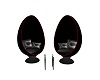AAP-Black Egg Chairs