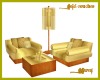 gold couches