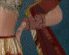 Q| Red Golden Bangle