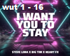 i want you to stay