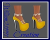 Ann Gold Heart Heels