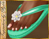 I~Cute Mint Flip Flops