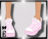 ~E~ Pink Frilly Converse