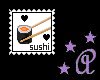 Love sushi stamp