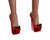 Red heels black bows