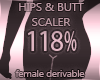 Hips & Butt Scaler 118%