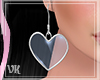 ౮ƙ-Blue Heart Earring