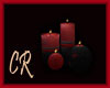CR Black&red FLOOR CANDL