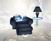 Blue Xmas Cuddle Chair