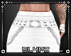 !!S White Chained Pants