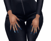 Blu nails rings