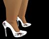 blood rose white heels
