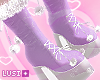 e Xmas Lilac Boots
