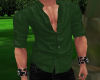 Open Green Shirt