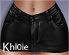 K black leather skirt