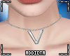 *A* V Letter Necklace