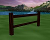 Wood Fence 2 Rails Drk