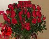 RB Red Roses & Vase