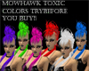 Mohawk~SHRF~ Toxic red