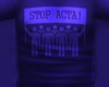 T-Shirt STOP ACTA - Blue