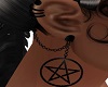 Black Pentagram Earings