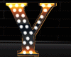 Y Orng Letter Neon Lamp