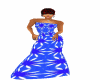 BLUE AND WHITE GOWN