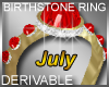 Birthstone Ring July