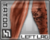 [H1] Left Leg tat skull