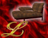 *Lxx BrownLeather chaise